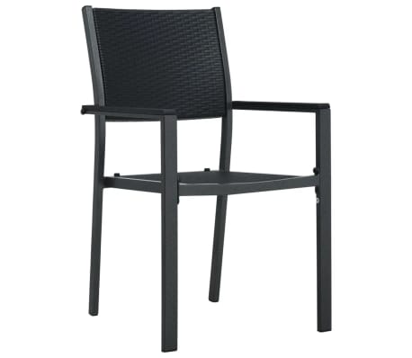 vidaXL 9-delige Tuinset zwart