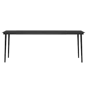 9dílný zahradní jídelní set s poduškami hnědočerný - obrázek 6