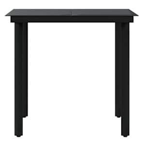3dílný zahradní jídelní set s poduškami šedočerný - obrázek 6