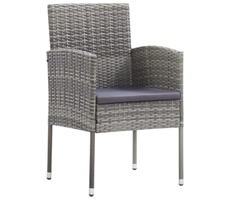 vidaXL طقم سفرة حديقة 9 قطع أنثراسيت