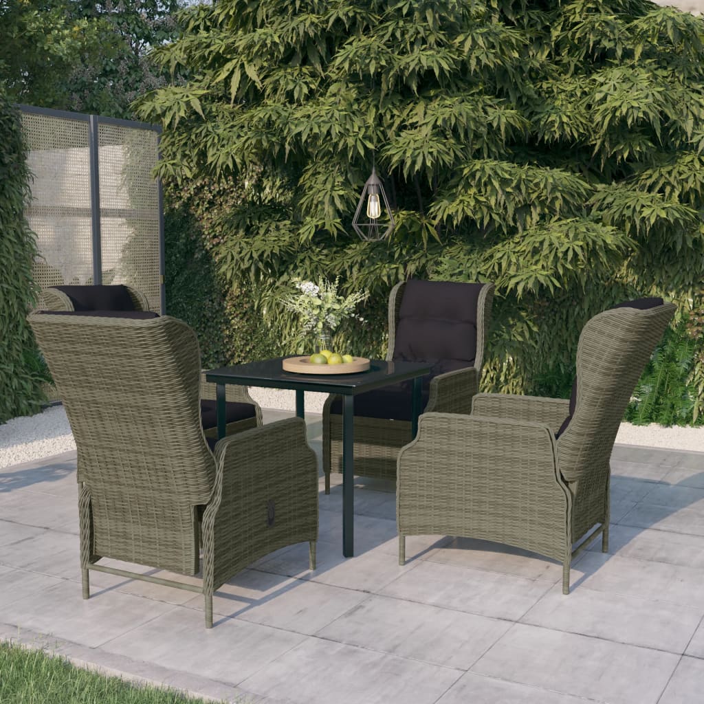 vidaXL 5 Piece Garden Dining Set Brown