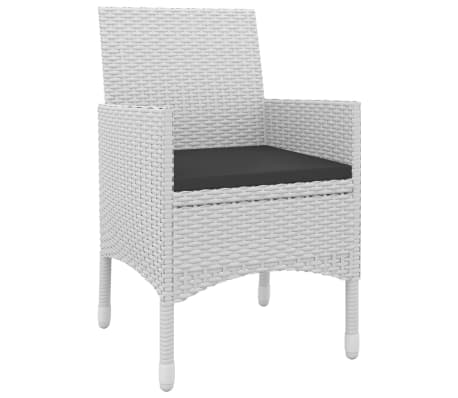 vidaXL Sodo komplektas su pagalvėlėmis, 3 dalių, poliratanas/stiklas