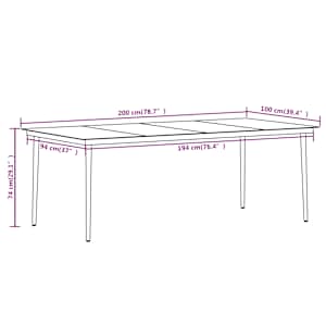 7dílný zahradní jídelní set s poduškami polyratan a sklo - obrázek 8