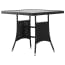  vidaXL fekete polyrattan kerti asztal 80 x 80 x 74 cm termék 2. képe