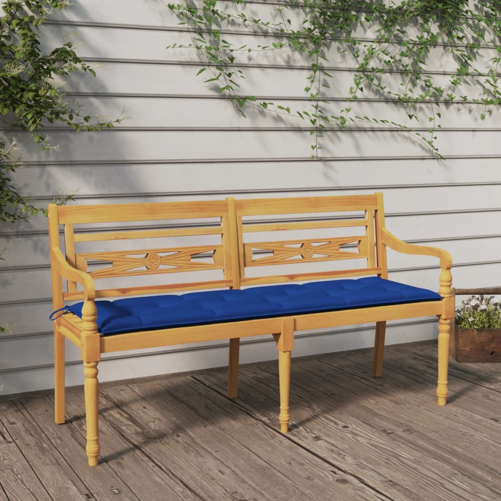 Teak Batavia Ławka ogrodowa z poduszką Drewniana ławka Ławka Wielokrotny wysięgnik vidaXL - Zdjęcie 28 z 90