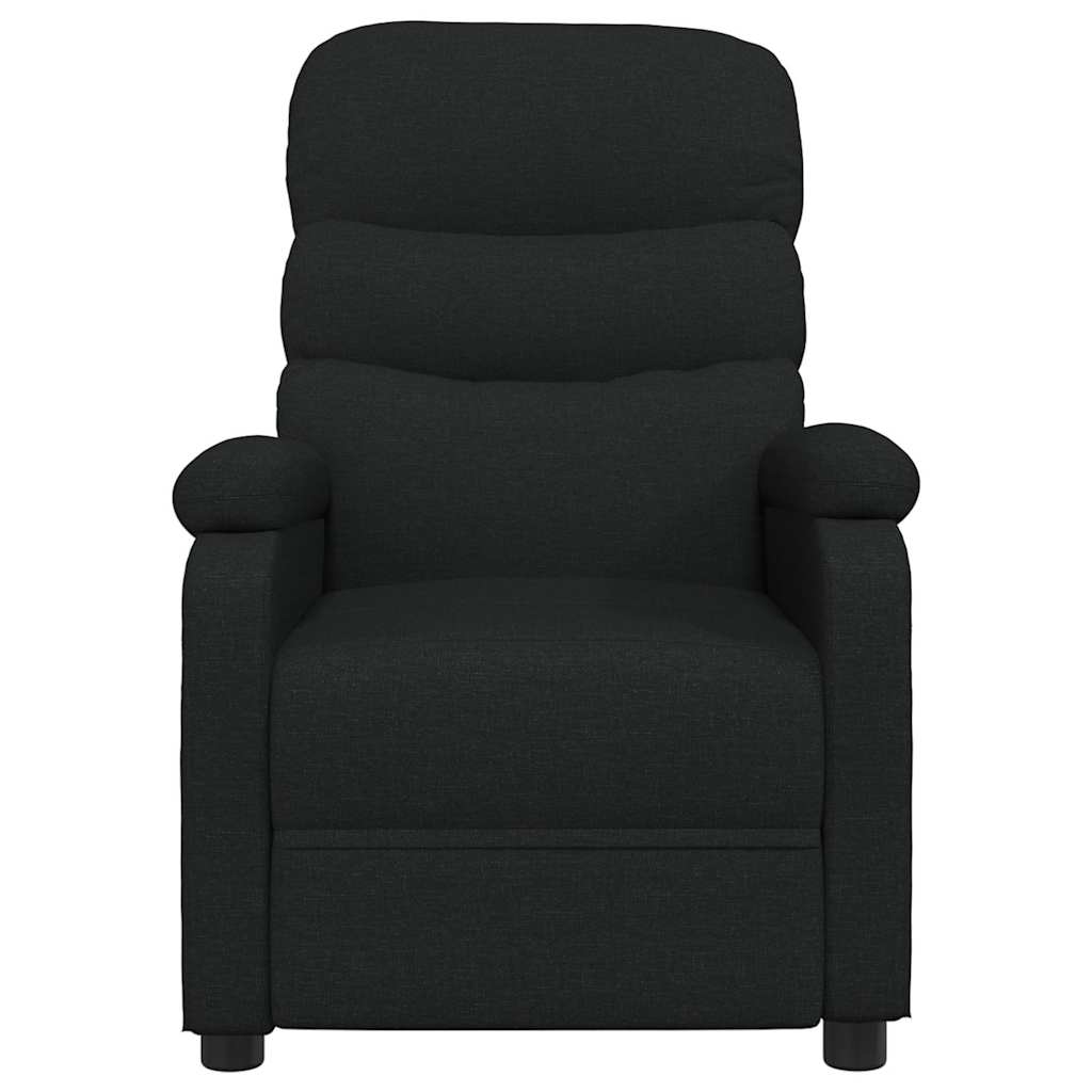 vidaXL Fauteuil verstelbaar stof zwart, foto 2
