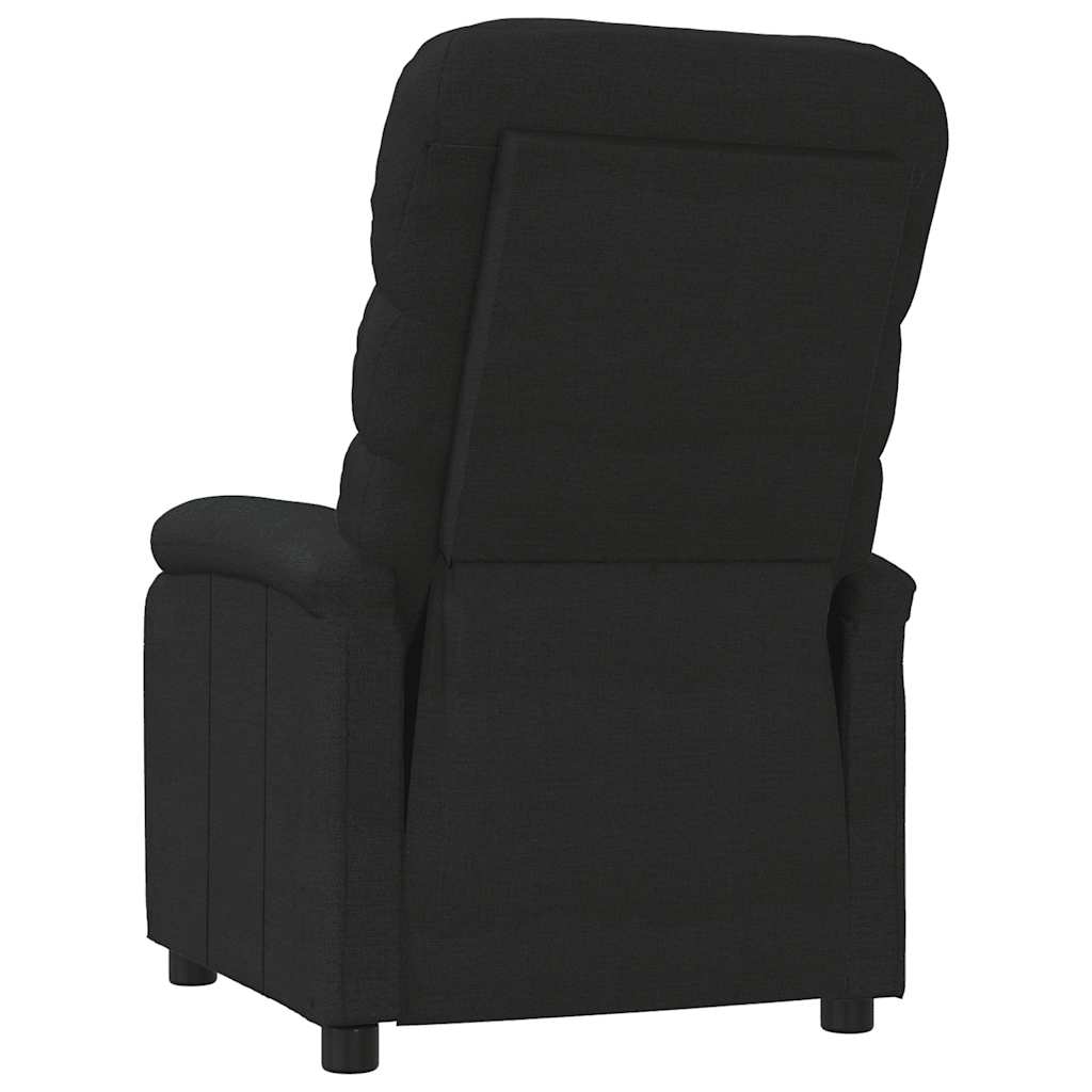 vidaXL Fauteuil verstelbaar stof zwart, foto 4