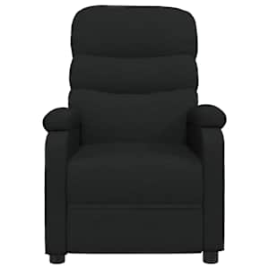 Polohovací křeslo černé textil - obrázek 3
