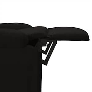 Polohovací křeslo černé textil - obrázek 7