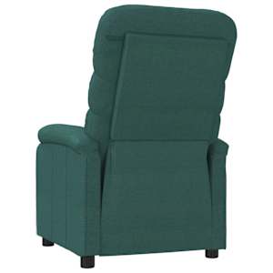 Polohovací křeslo tmavě zelené textil - obrázek 5