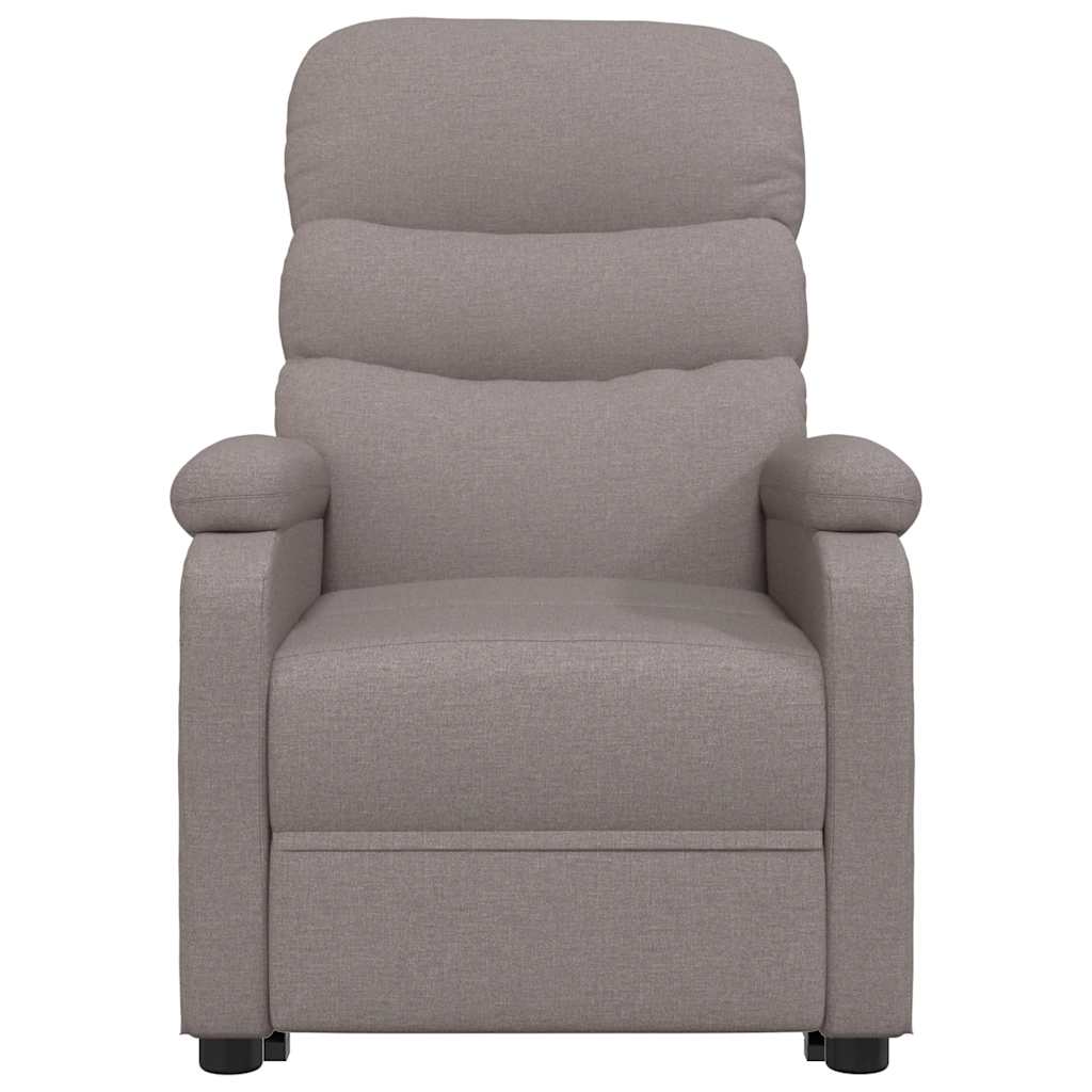 vidaXL Fauteuil verstelbaar stof taupe, foto 2