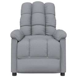 vidaXL Massagesessel Hellgrau Stoff