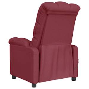 Masážní křeslo vínové textil - obrázek 5