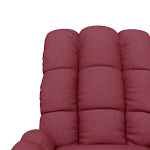 Masážní křeslo vínové textil - obrázek 8