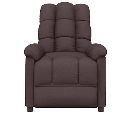 vidaXL Massagesessel Dunkelbraun Stoff