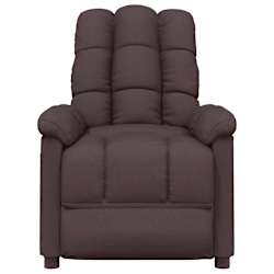 vidaXL Massagesessel Dunkelbraun Stoff