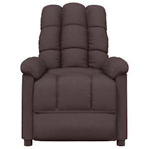 vidaXL Massagesessel Dunkelbraun Stoff