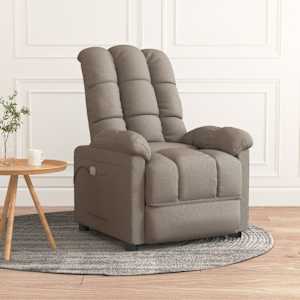 Masážní křeslo taupe textil - obrázek 1