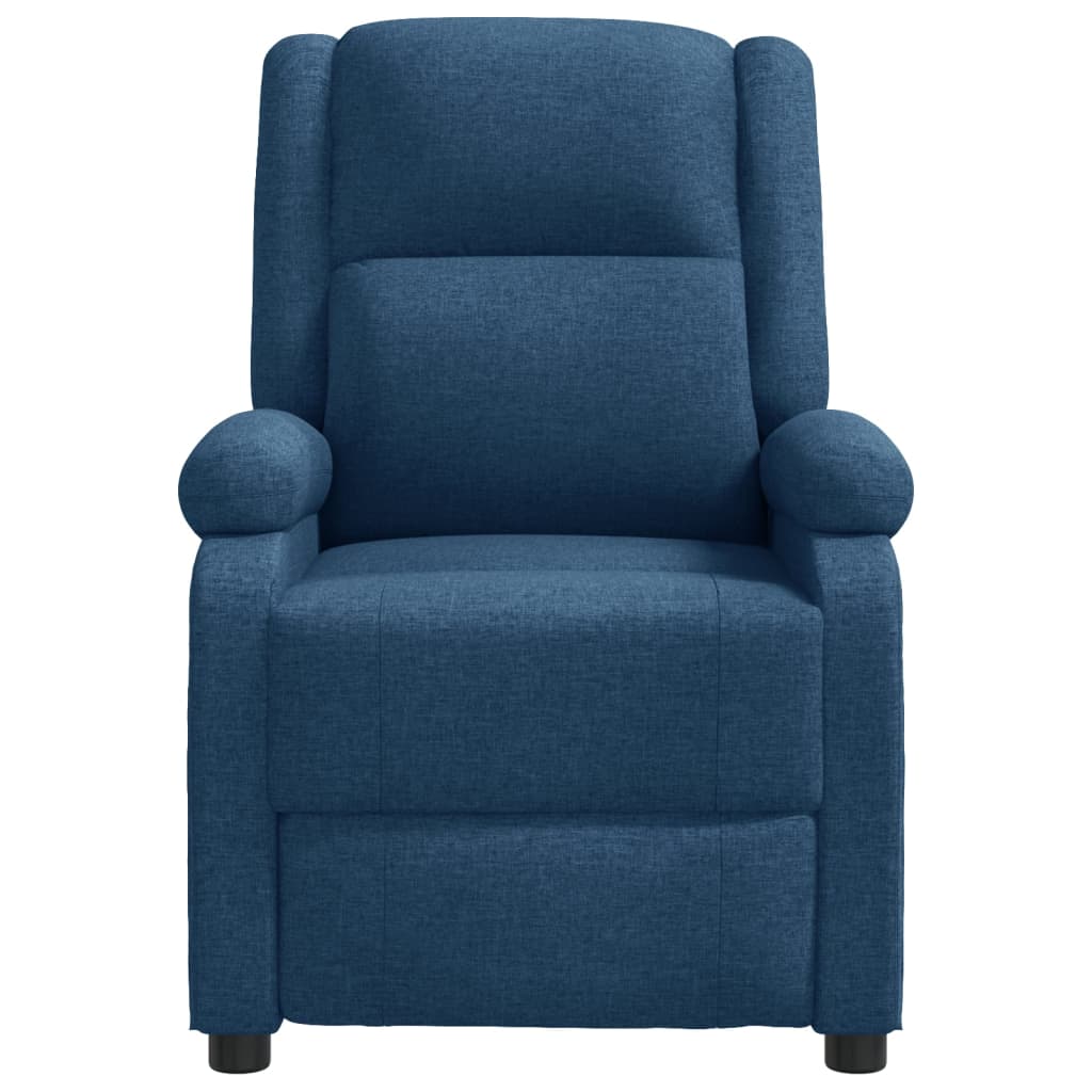 

vidaXL Fauteuil verstelbaar stof blauw