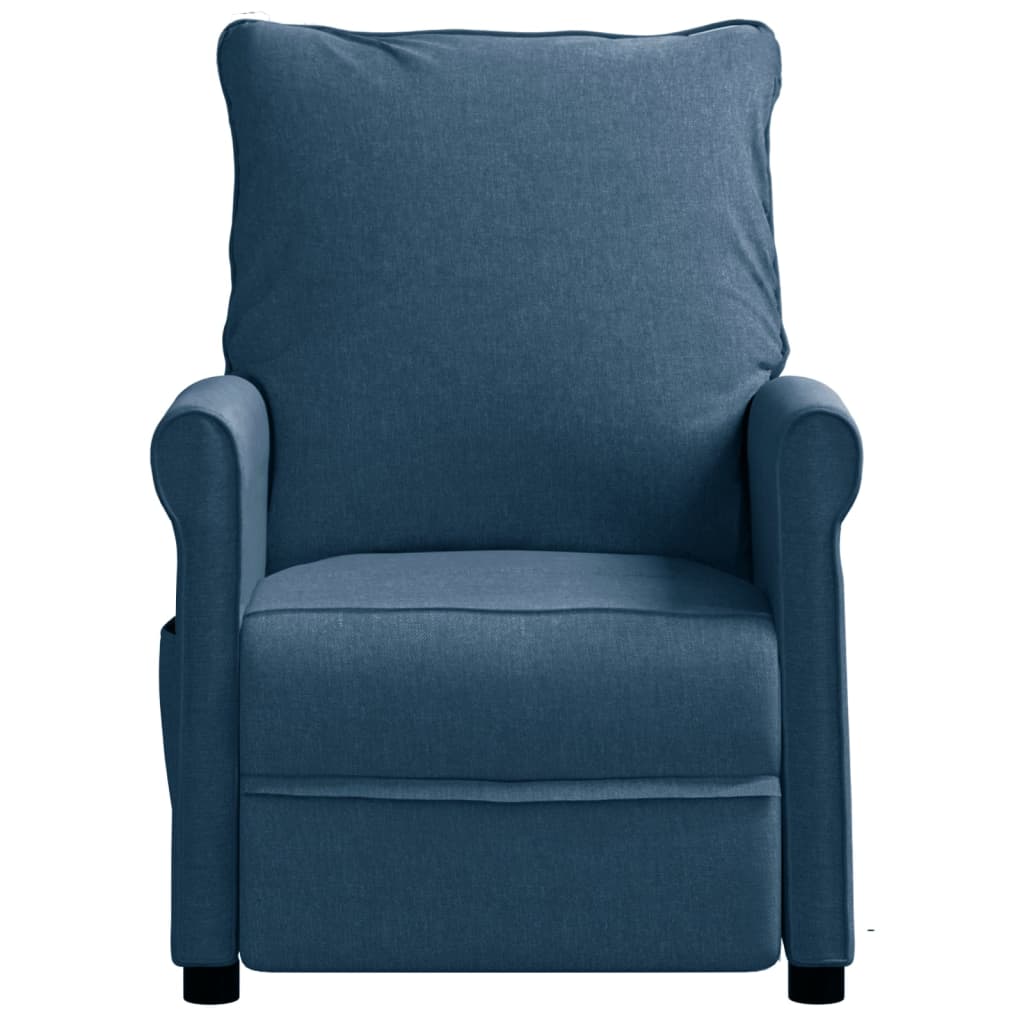 

vidaXL Fauteuil verstelbaar stof blauw