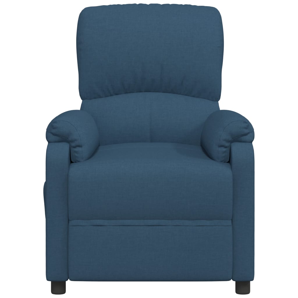 

vidaXL Fauteuil verstelbaar stof blauw