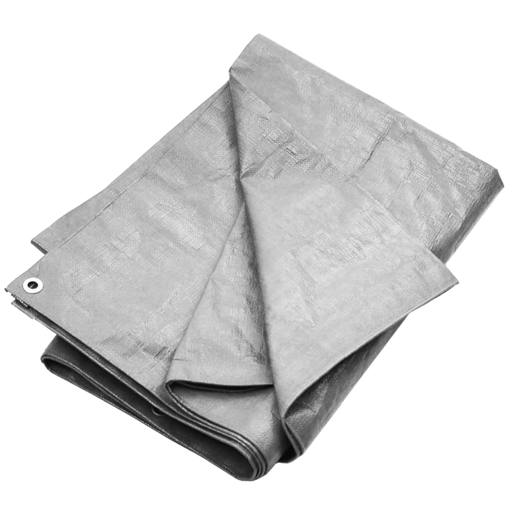 vidaXL Prelată 180 g/m², gri, 6x10 m, HDPE