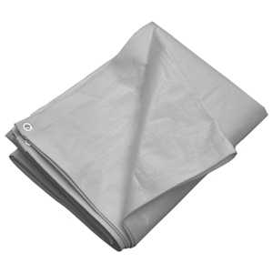 Plachta 260 g/m² 4 x 8 m šedá HDPE - obrázek 2
