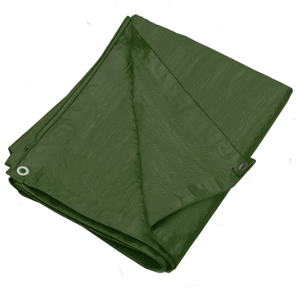 vidaXL Prelată 90 g/m², verde, 3x5 m, HDPE