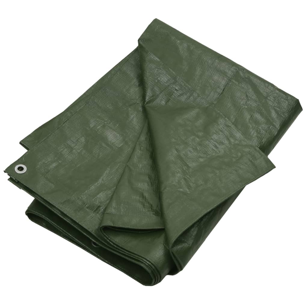 vidaXL Dekzeil 180 g/m² 3x6 m HDPE groen afbeelding