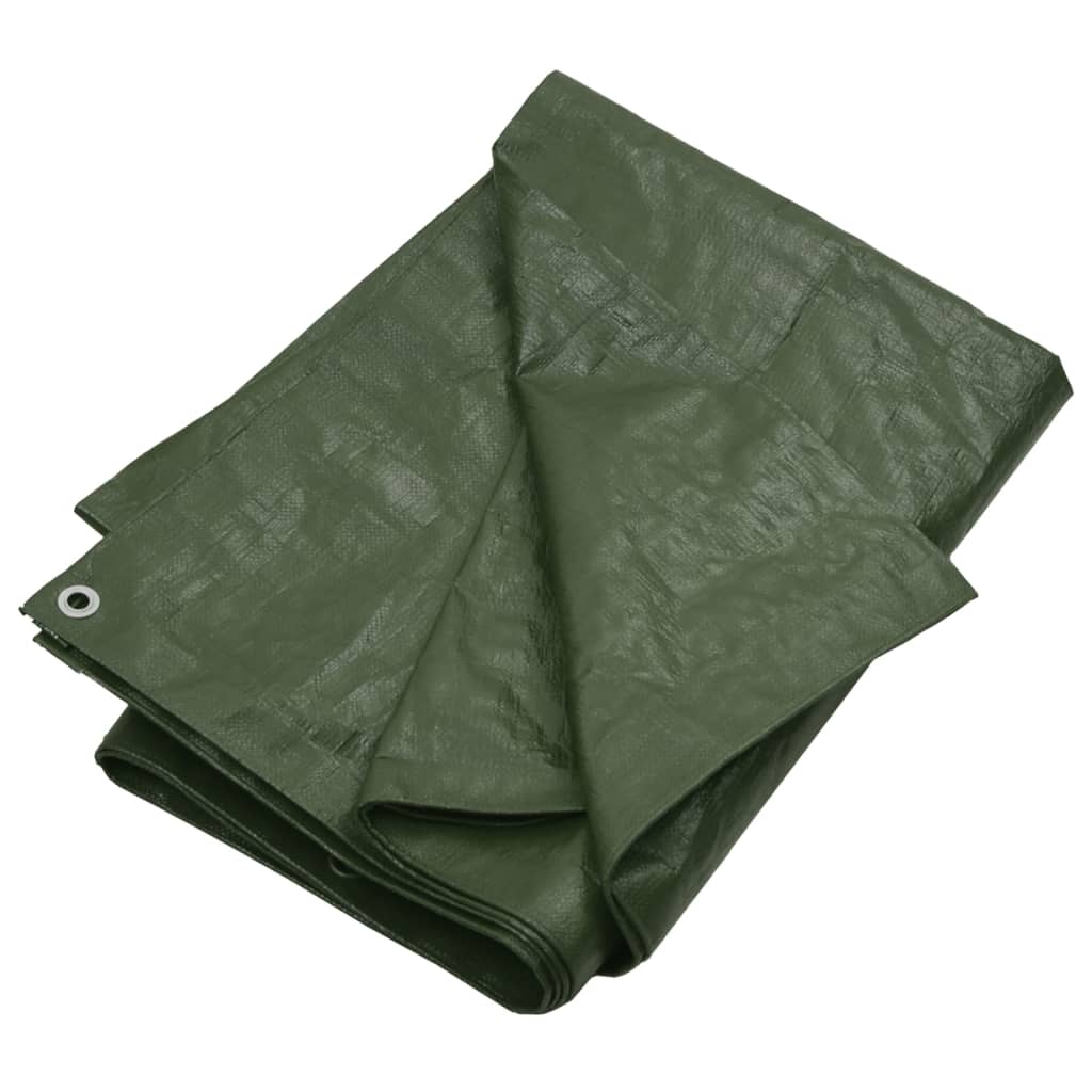 vidaXL Dekzeil 180 g/m² 6x8 m HDPE groen afbeelding
