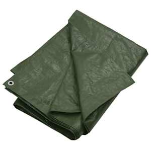 Plachta 180 g/m² 6 x 8 m zelená HDPE - obrázek 2