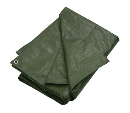 vidaXL Tarpaulin 180 g/m² 8x8 m Green HDPE