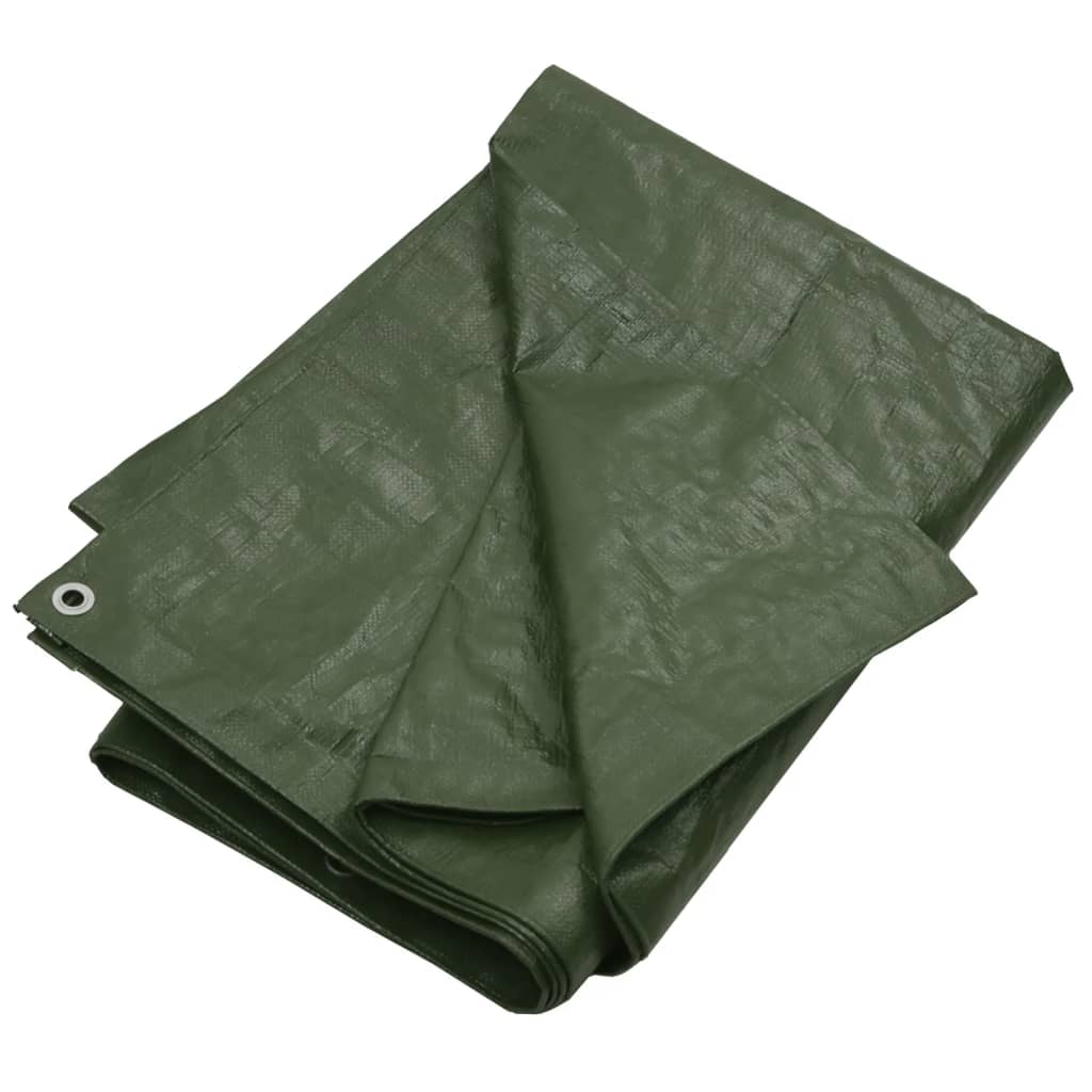 vidaXL Dekzeil 180 g/m² 8x12 m HDPE groen afbeelding