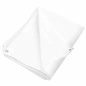 vidaXL Tentas, baltos spalvos, 3x3m, 90g/m&sup2;, HDPE