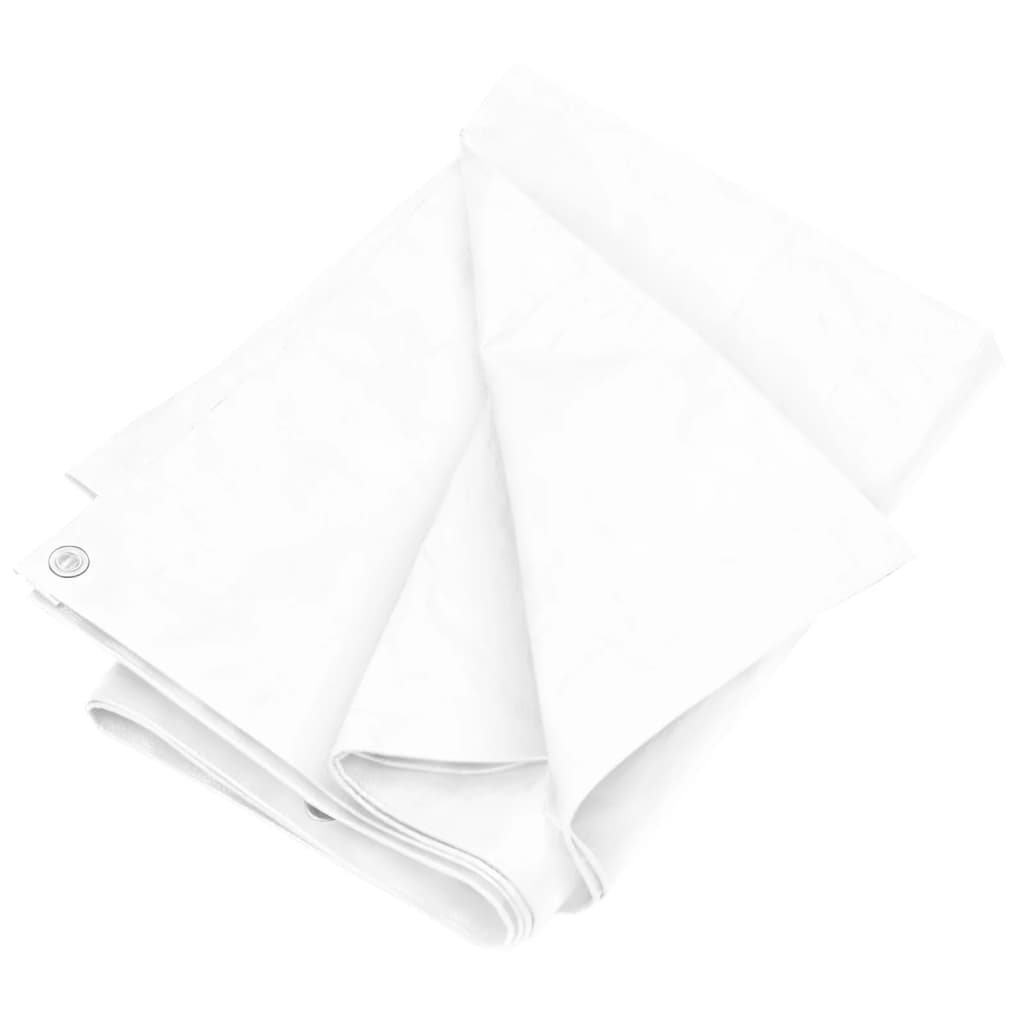 vidaXL fehér HDPE takaróponyva 180 g/m² 6 x 12 m