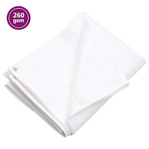 vidaXL present, 260 g/m&sup2; 2x3 m, valge, HDPE