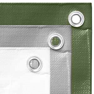 Plachta 260 g/m² 4 x 4 m bílá HDPE - obrázek 5