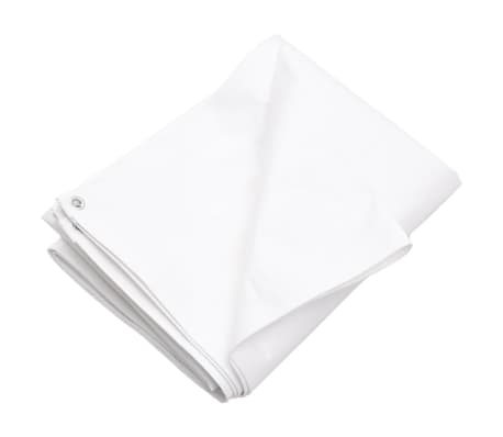 vidaXL Tarpaulin 260 g/m² 8x10 m White HDPE