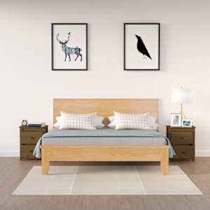 Noční stolky 2 ks medově hnědé 50x35x61,5 cm masivní borovice - obrázek 7