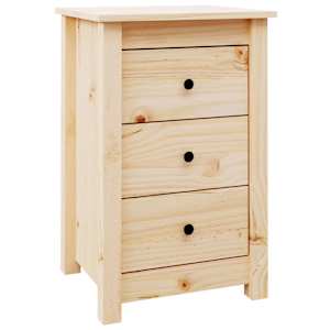 vidaXL Nattbord 2 stk 40x35x61,5 cm heltre furu