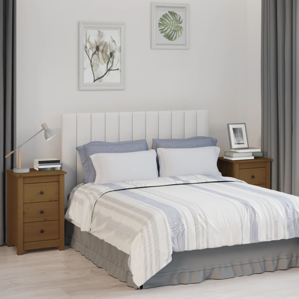 vidaXL Szafki nocne, 2 szt, miodowy br�z, 40x35x61,5cm, drewno sosnowe