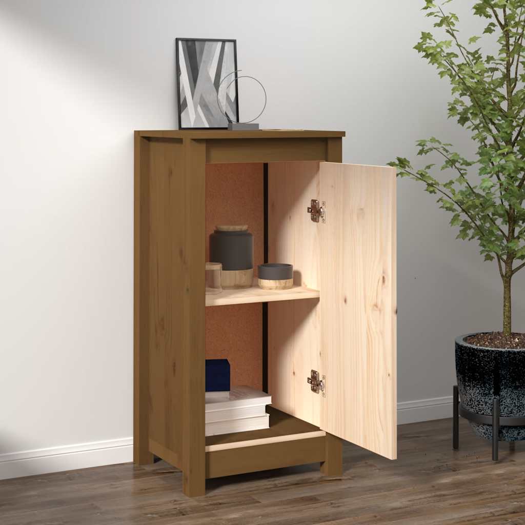 Thumbnail - vidaXL Sideboard Honigbraun 39x35x80 cm Massivholz Kiefer