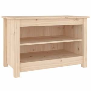 Lavice s botníkem 70 x 38 x 45,5 cm masivní borovice - obrázek 2