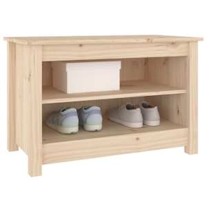 Lavice s botníkem 70 x 38 x 45,5 cm masivní borovice - obrázek 5
