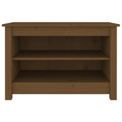 vidaXL Schoenenkast 70x38x45,5 cm massief grenenhout honingbruin