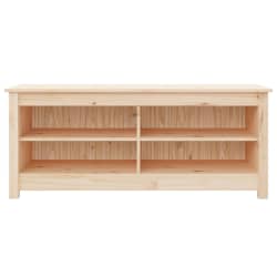 vidaXL シューベンチ 110x38x45.5 cm 無垢材 パイン材