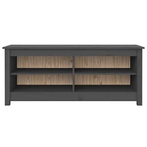 Lavice s botníkem šedá 110 x 38 x 45,5 cm masivní borovice - obrázek 3
