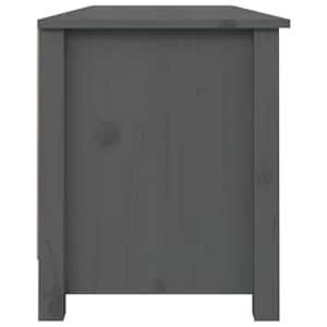 Lavice s botníkem šedá 110 x 38 x 45,5 cm masivní borovice - obrázek 4
