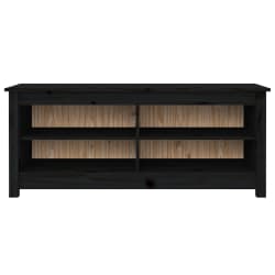 vidaXL Skrinka na top&aacute;nky čierna 110x38x45,5 cm mas&iacute;vna borovica