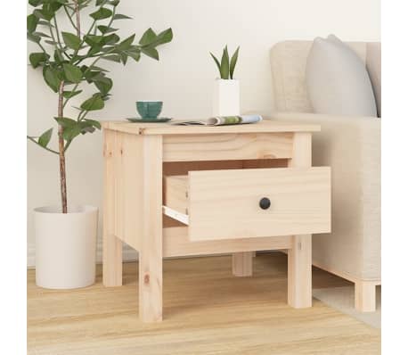 vidaXL Sidebord 40x40x39 cm heltre furu